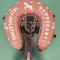 Mambobaby Self Inflating Baby Float With Canopy