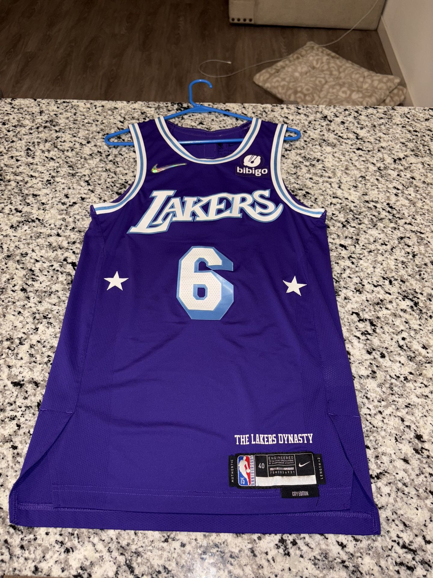 Lebron James Authentic City Edition 75th Anniversary Jersey