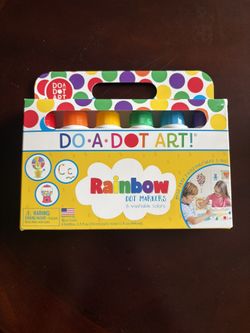 Do A Dot Art! Rainbow Dot Markets (Unopened, 6 Washable Colors!)