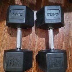 65lbs Dumbells Weights