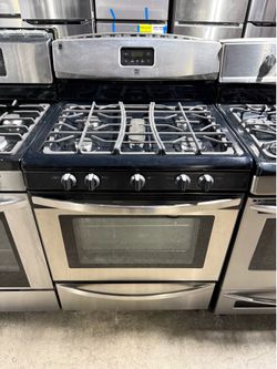 kenmore Stainless steel 5 burner range stove