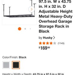 Overhead Garage Storage Rack
