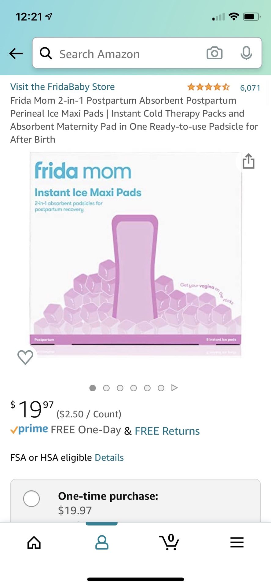 Frida Mom Instant Ice Maxi Pads Extra One