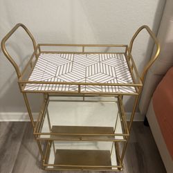 Antique brass Bar Cart