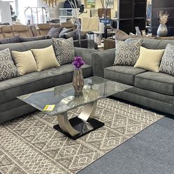 Gray Sofa And Loveseat 