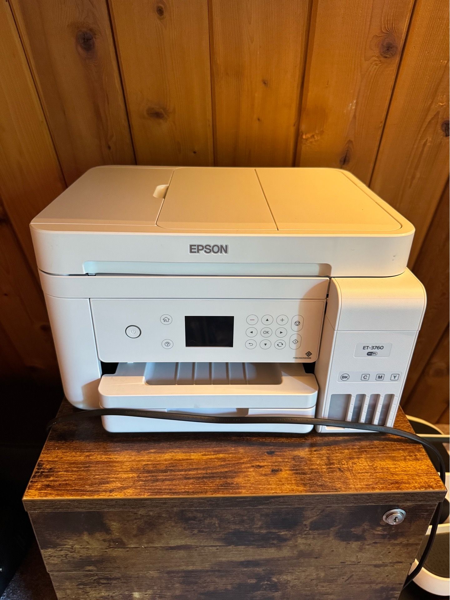 Epson EcoTank ET-3760 Wireless All-In-One Inkjet Printer - White