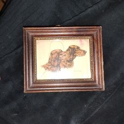 Irish Setters framed llitho 