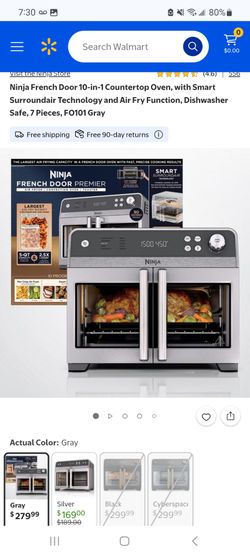 Ninja French Door 10-in-1 Countertop Oven, Smart Surroundair Technology and Air Fry Function $230