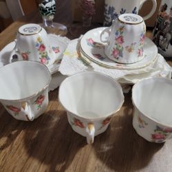 set of coffee cups Flower For 5