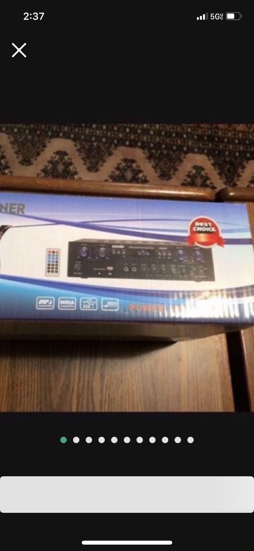 Brand New Gift Idea  Donner Bluetooth 5.0 Amplifier Receiver, 4 channel, 440W Peak Power Home Theater Stereo Receiver BLUETOOT W Remote Control NIB 