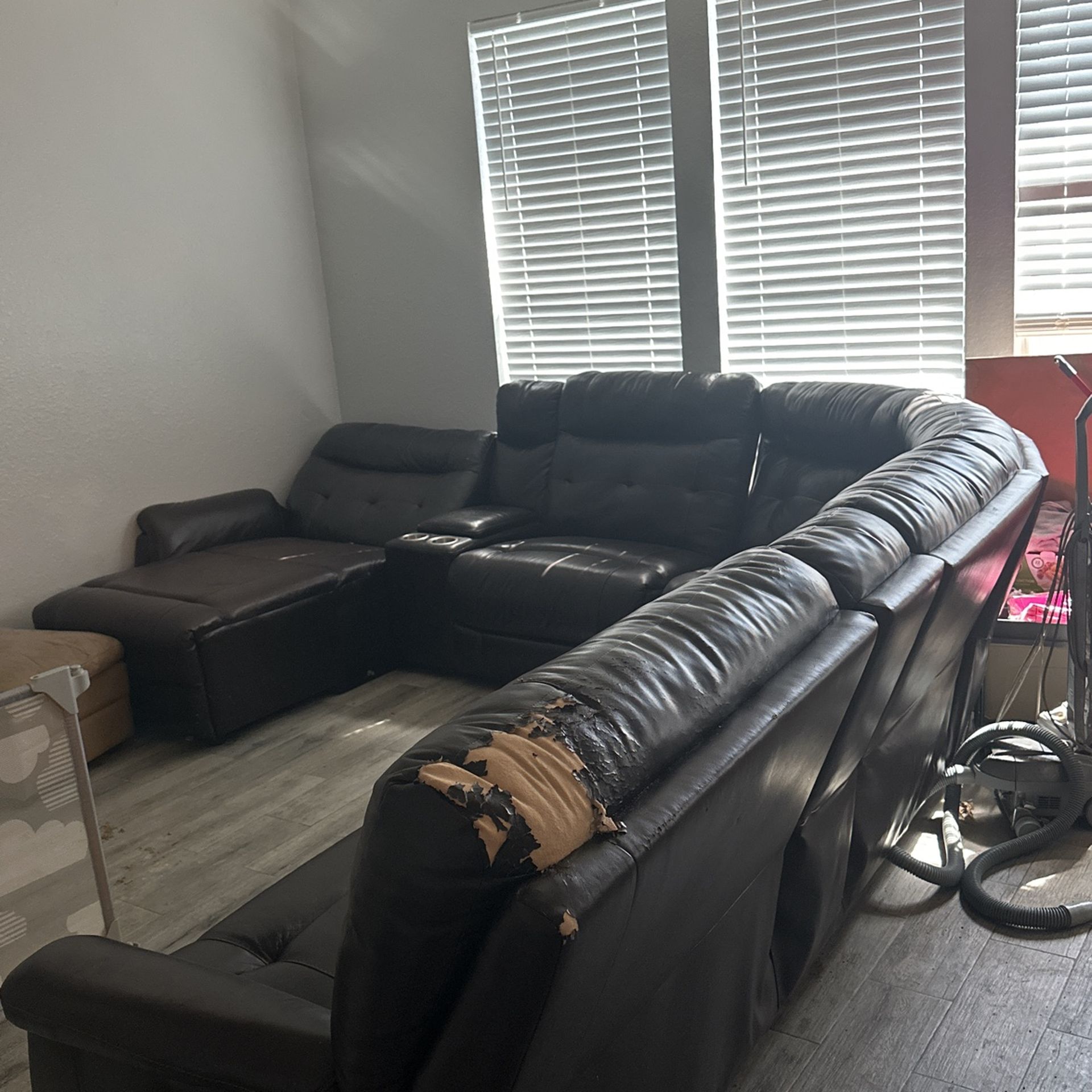 Leather couch
