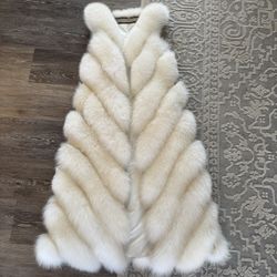Real Fur Very Long Vest