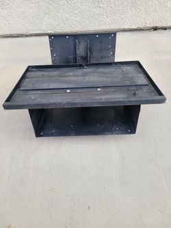 Mountable Metal T.V. Stand Shelf Outside Or Garage