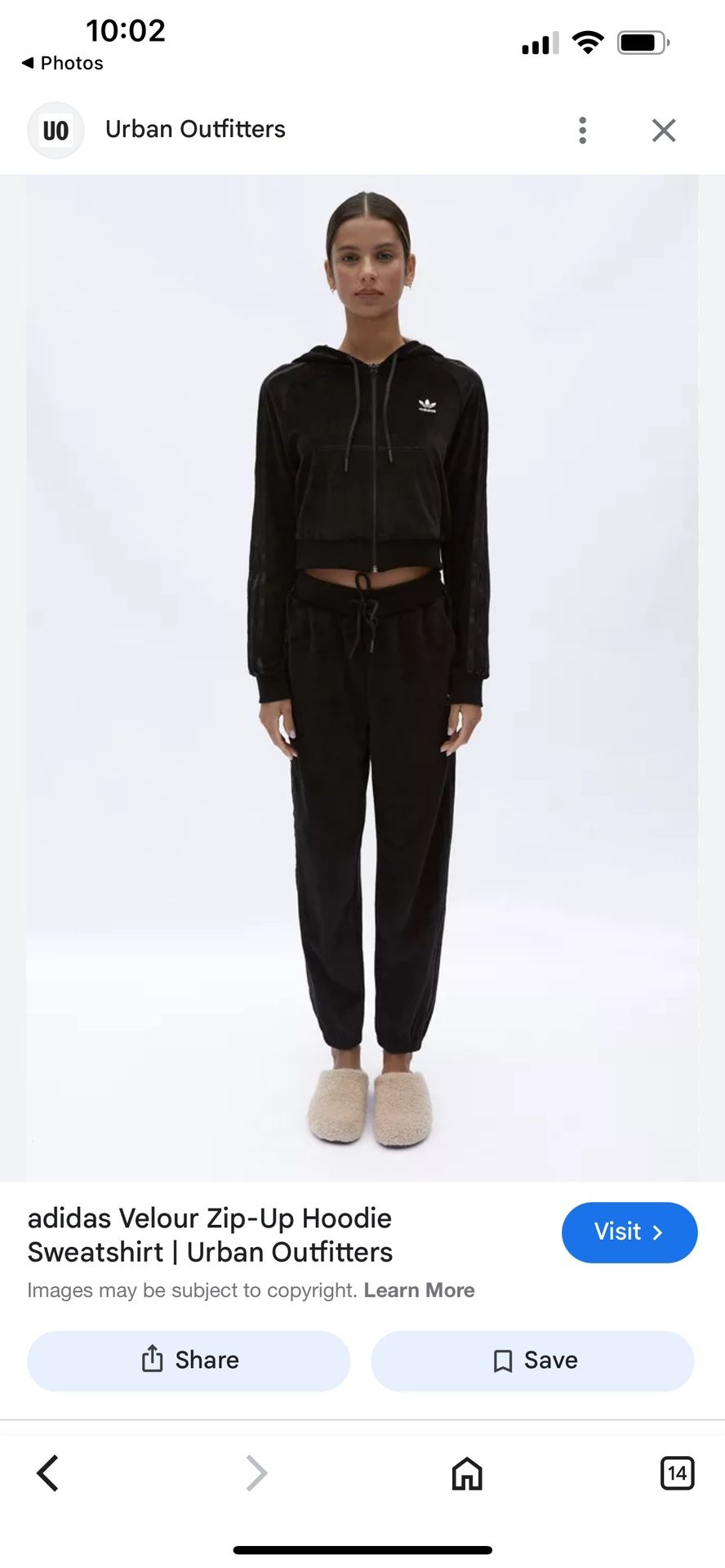 adidas Originals Velour 3 Stripes Track Suit Pants And Zip Up Hoodie Small Y2K