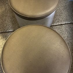 2 Mobile Shoe Ottoman With Storage