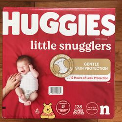 Huggies Little Snugglers New Born 128 Diapers 