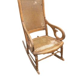 Boho Antique Rocking Chair 