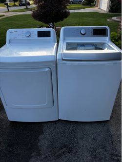 LG washer and gas dryer set