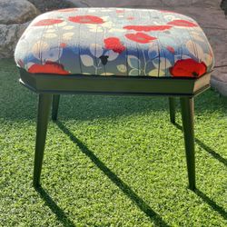  Upholstered Floral Bench 