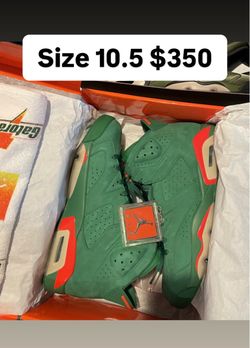 Jordan 6s Gatorade green size 10.5