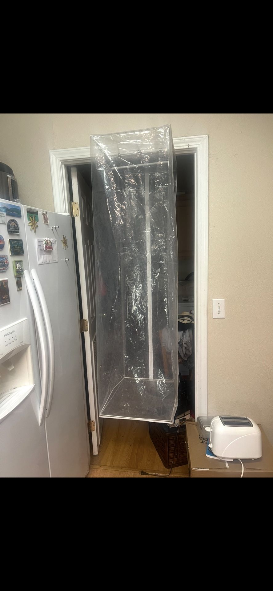 Hanging closet organizer