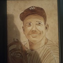 Joe DiMaggio Oil Panting
