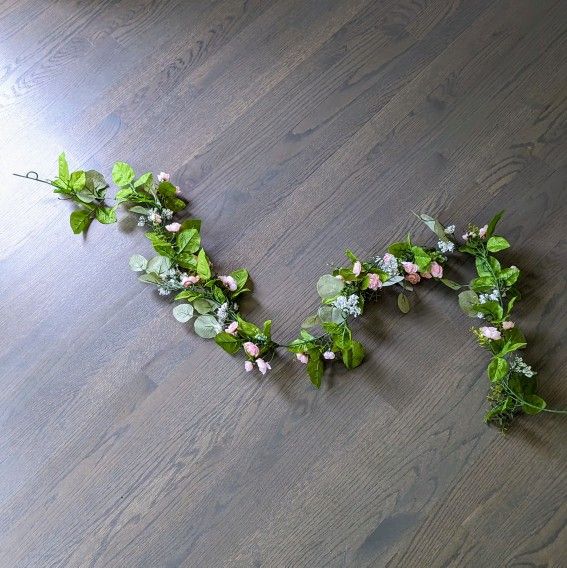 Rose Floral Vine Garland - 6 Foot