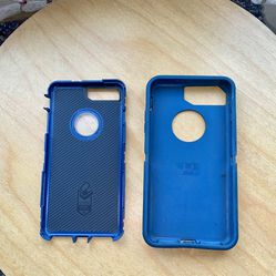 Blue OtterBox Slip Cover & Bottom Case for iPhone 7/8 Plus