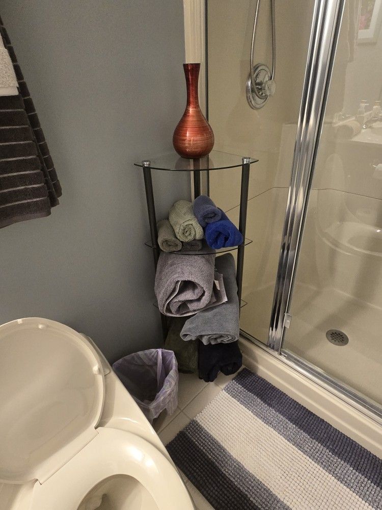 Corner Glass Shelving