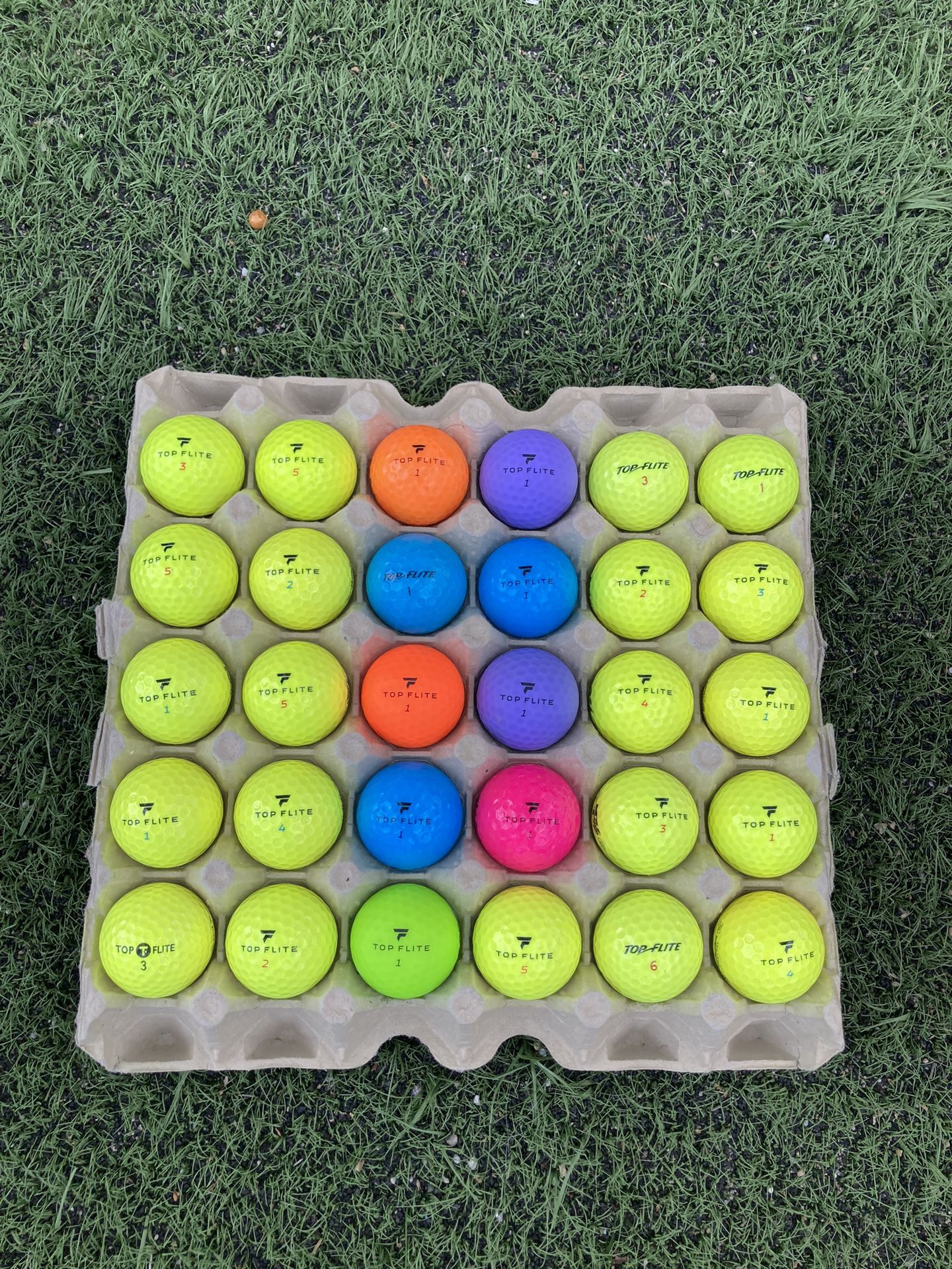 30 Golf ⛳️ Balls Top Flite The Color 