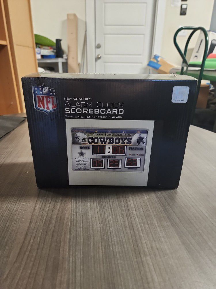 Dallas Cowboys Alarm Clock - New In Box