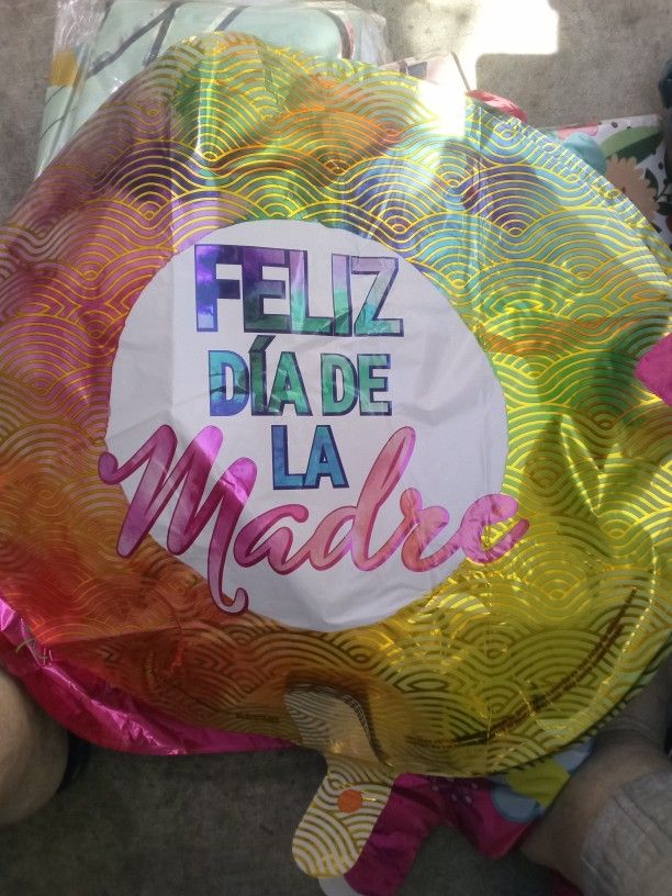 Foil Jumbo Mother's Day Balloons With Weights X 150 Balloons Both English And Spanish