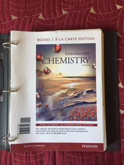 Books for Chem 2A, English 1A, and English 85, and Health10