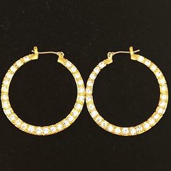Nolan Miller Gold Hoop Earrings
