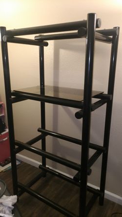 Metal shelves