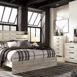 Cambeck Whitewash Panel Bedroom Set