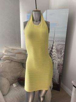 Bebe Yellow Dress