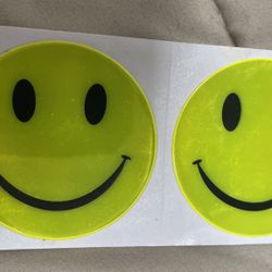 Reflective Happy Face Stickers