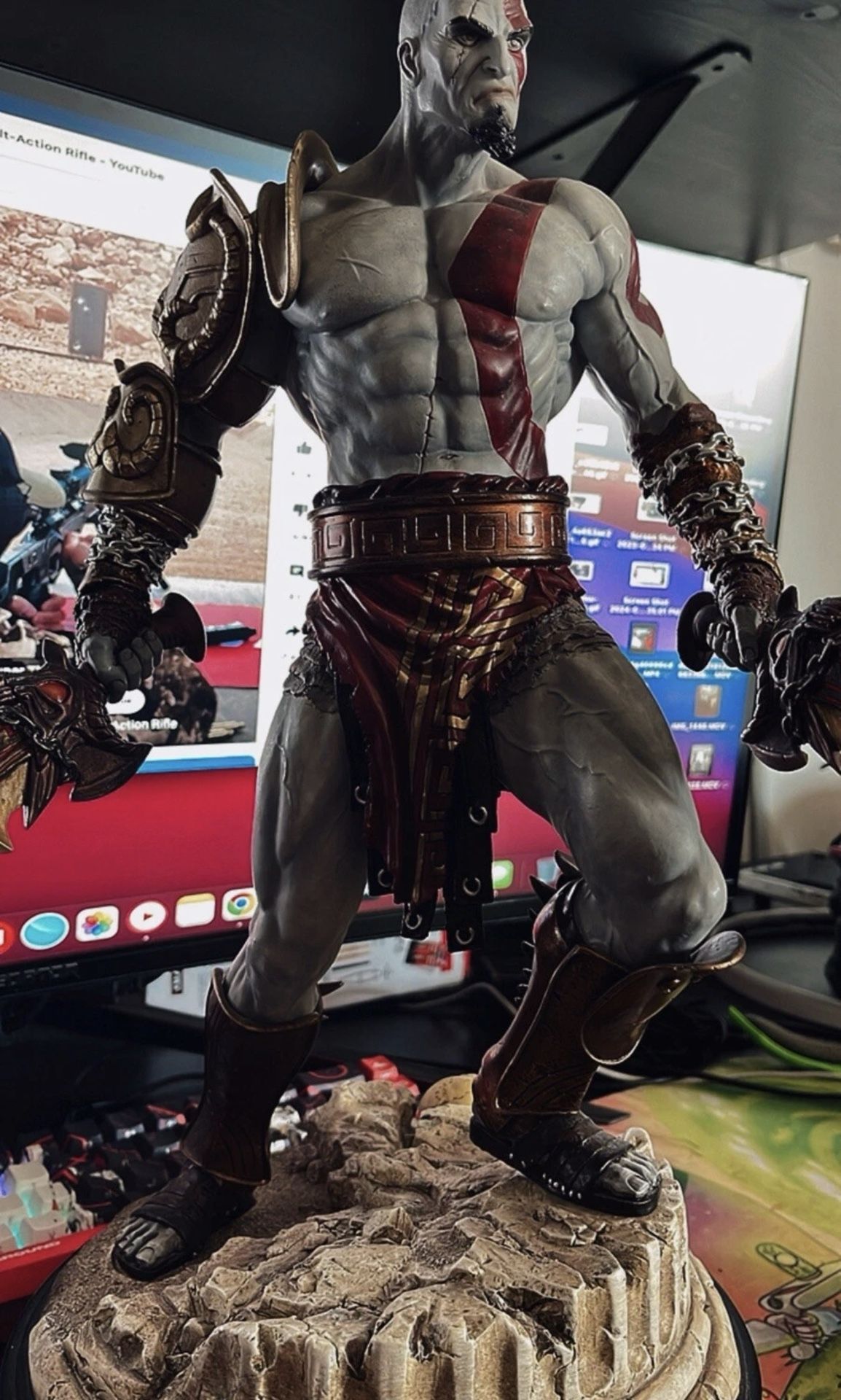Sideshow God Of War Kratos Statue Figure Resin Model Collectible