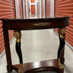 Karges Empire Style Mahogany and Marble 