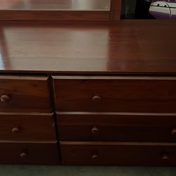 All wood dresser