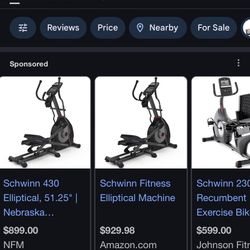 COMMERCIAL TYPE ELLIPTICAL EXERCISE MACHINE(⭐️like BRAND NEW used 1X Then Sitting collecting dust No Used That’s Why Selling)(great SHAPE & CONDITION 