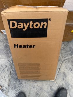 2 dayton portable electric heater nuevos tienen un detalle cuando los entregaron pero trabajan bien $20 cada 1