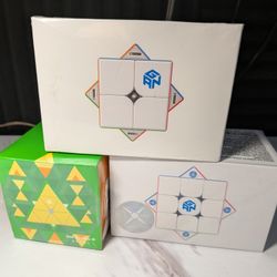 GAN 2x2, 3x3, Pyraminx Bundle