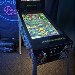 Retro Legends Virtual Pinball Machine With Over 750 Tables and Vertical Arcade Games 