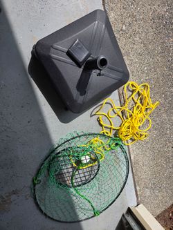 Crab Net and Umbrella Stand