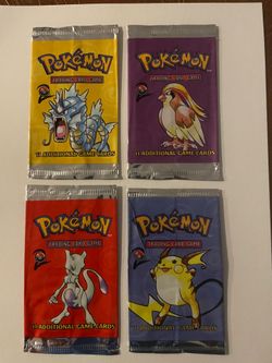 1999 Pokemon (TCG) Empty Base Set 2 Booster Pack Wrappers