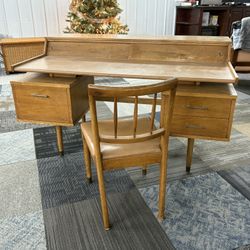 Drexel “Biscayne” Floating Top MCM Desk W/ Chair