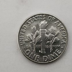 10 Brilliant Uncirculated 1947D Roosevelt Dimes