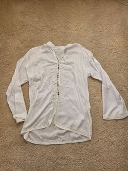 Hand Sewn Long Sleeve Shirt From Morocco